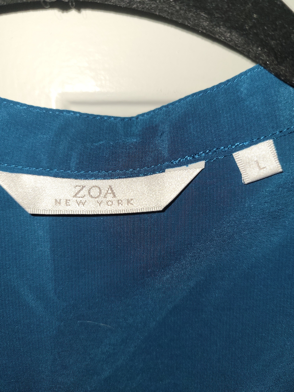 Lightweight Teal Button-Front Long-Sleeve Shirt - Picture 2 of 2